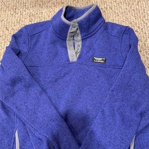 LL Bean purple fleece size medium